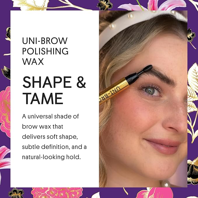 Winky Lux Uni Brow Polishing Wax – Nourishing Brow Wax with Sunflower Seed Oil, Vitamin E & Green Tea Extract for Healthy, Fuller, Tamed Eyebrows, Conditions & Sets Brows for a Polished, Natural Look