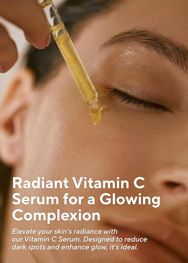 AROMATICA Glow Vita C Toning Serum Orange & Neroli - Orange Vitamin C Serum for Face with Hyaluronic Acid for Sensitive Skin (30ml/1.01 fl. oz)