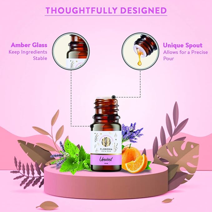 Florona Stress Free Premium Quality Oil Gift Set of 3-1 fl oz (10 ml x 3) for Diffuser Aromatherapy - Sleep, Relax & Unwind, Essential Oil Set for Diffuser