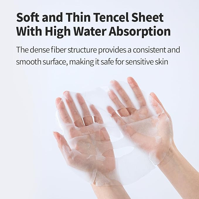 BENTON Aloe Soothing Mask Pack 23g 10 Pack (230g_new) - Aloe & Green Tea Leaf Water Contained Hydrating and Cooling Facial Mask Sheet, Fresh Moisturizing and Cooling Effect