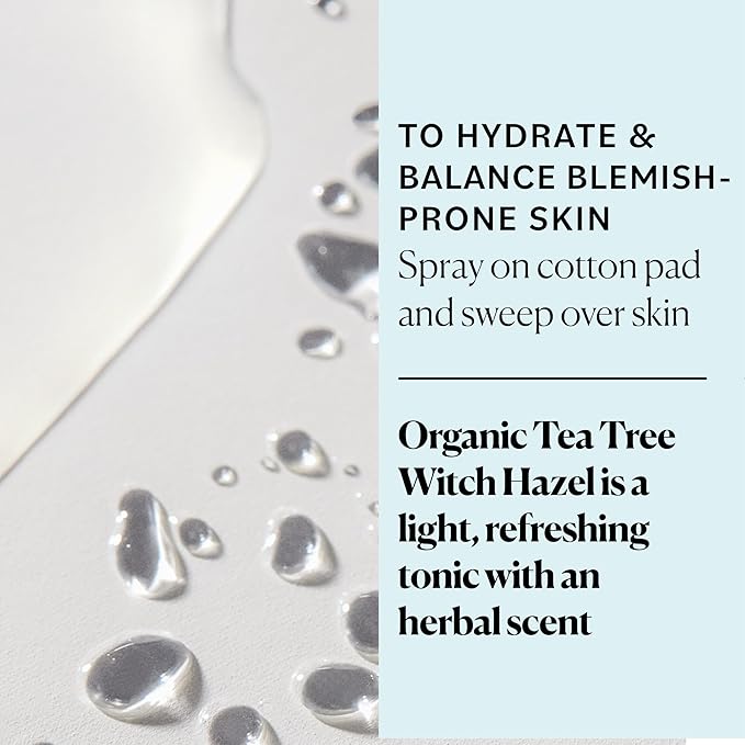 Sky Organics Organic Tea Tree & Witch Hazel for Face, Purifying Facial Toner to Hydrate, Soothe, Cleanse and Balance Blemish-Prone Skin, Helps Minimize The Appearance of Pores, 8 fl oz webook