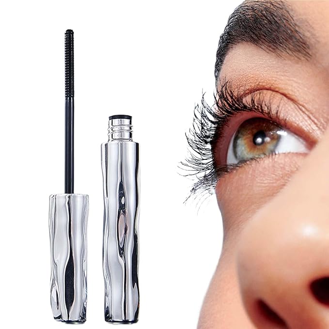 Tubing Mascara 2025 New Curling Mascara Black & Brown for Lash Makeup, Waterproof and Sweatproof Long Lasting Non-Smudged Magic Mascaras (Black B/1pcs)