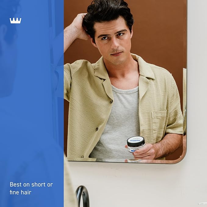 Cremo Mens Hair Paste - Premium Barber Grade Thickening Paste with High Hold and Low Shine, 4 Oz