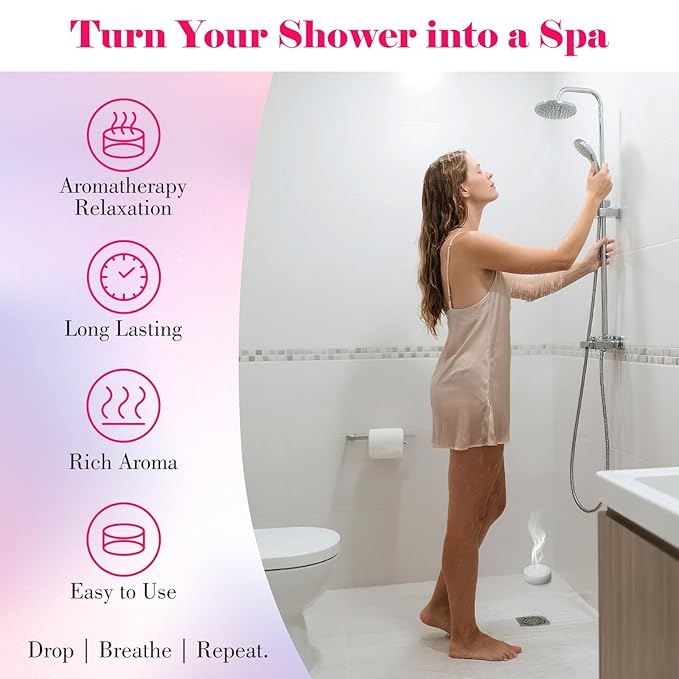 W&E Choice Shower Steamers Aromatherapy 21 Pack- Shower Bombs with Natural Essential Oils for Daily Relaxation & Stress Relief, Birthday/Christmas Gifts for Women, Mom, Wife