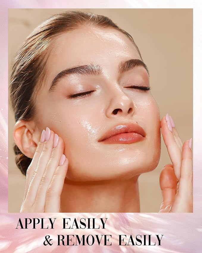 Face Glitter, Rose Gold Temporary Face Tattoos, Face Makeup Patches for Women Girls, Country Concerts Singer Festival Rave Accessories (Rose Gold - 10 pcs)