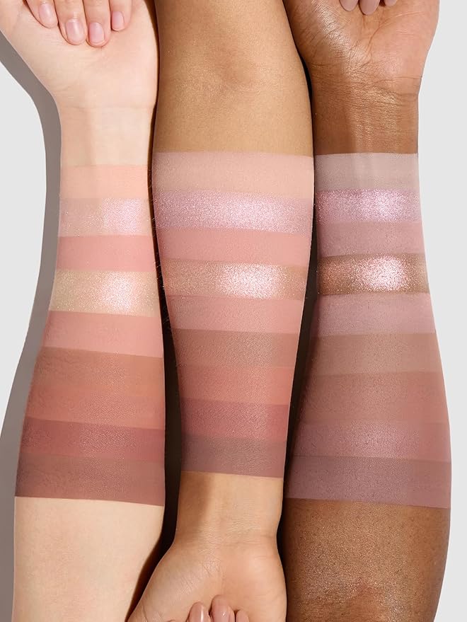 SHEGLAM Eyeshadow Palette 9-Color Ultra-pigmented Shimmer & Matte Shades, Vegan & Cruelty-free-Just Blushed