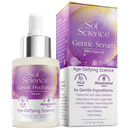 Gentle Hydration Serum - Lightweight & Moisturizing for Sensitive Skin with Hyaluronic Acid, Niacinamide & Aloe Vera - Face Serum for a Soft, Calm Glow