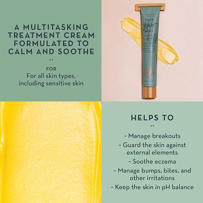 Soothing Face Moisturizer for Sensitive Skin | Super Calming Skin Therapy Face Balm for Dry Aging Delicate & Compromised Skin | Rich Non Greasy Restorative Vegan Face Moisturizer for Women (2 Fl Oz)