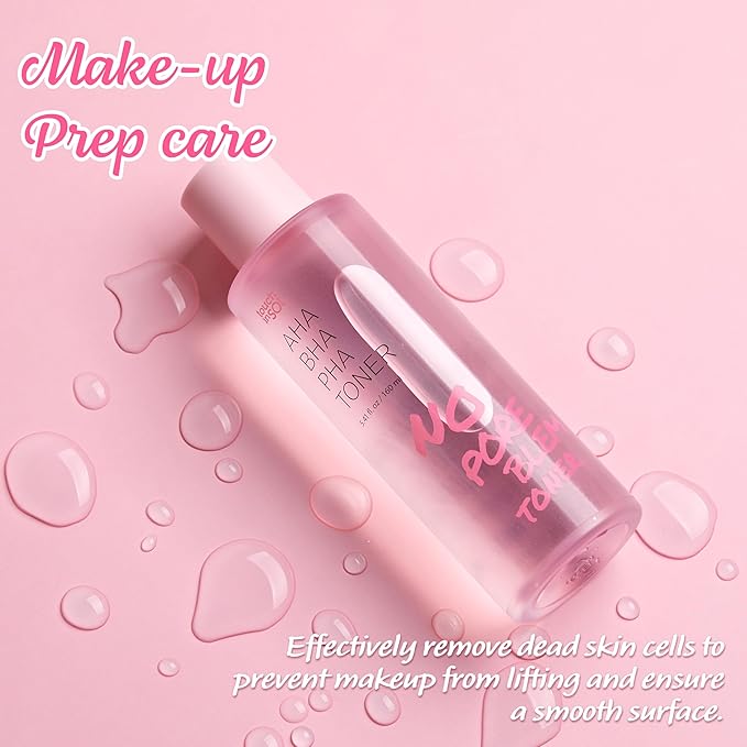 TOUCH IN SOL No Poreblem AHA BHA PHA Toner - Glycolic & Salicylic Acid Liquid Exfoliator - Makeup Prep & Pore Cleanser - Exfoliate, Soothe & Refresh Skin for Brighter Complexion