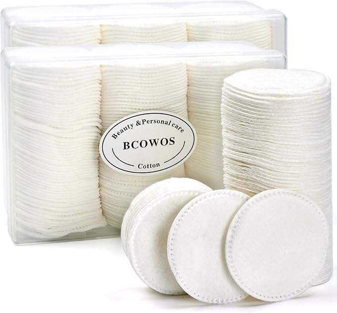 Cotton Rounds 320 Count, Cotton Pads for Face, Soft, Lint-Free, Super Absorbent Makeup Remover Pads for All Skin Types, Used for Removing Makeup, Applying Toners, Facial Cleansing, Nail Care