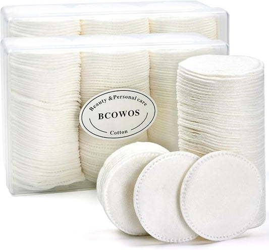 Cotton Rounds 320 Count, Cotton Pads for Face, Soft, Lint-Free, Super Absorbent Makeup Remover Pads for All Skin Types, Used for Removing Makeup, Applying Toners, Facial Cleansing, Nail Care