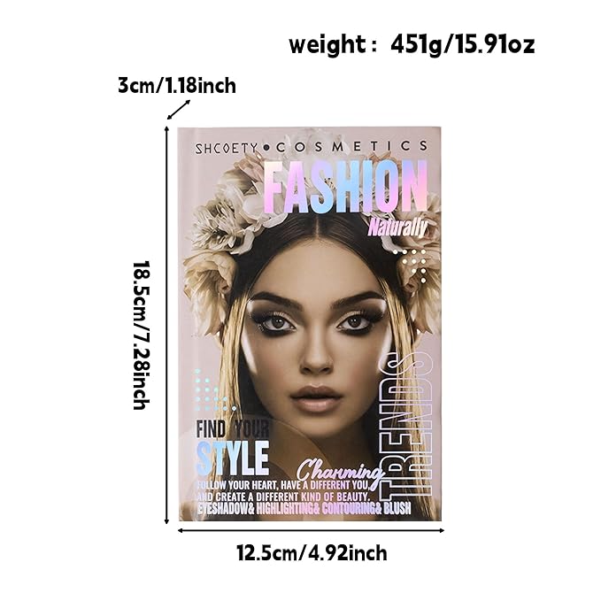 4-Layer Multi - Functional Beauty Book Kit- Style Makeup Palette Ingeniously Combines Eyeshadows, Blushes, Highlighters, Contour Powders In One,Best Choice for A Gift for Women (SH2512A)