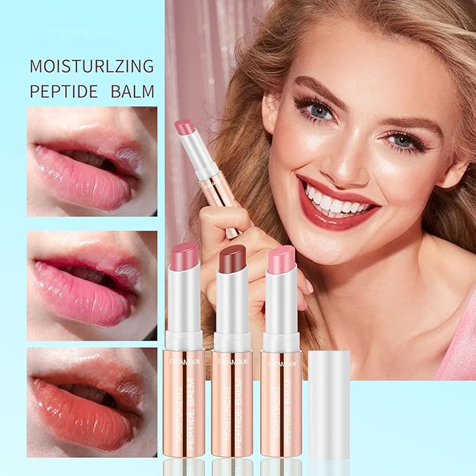 6 Pcs Lip Tint Hydrating, Tinted Lip Balm, Deep Nourishing Glossy Lipstick Set, Long Lasting Moisturizing Lip Care Balm Lip Makeup for Dry, Cracked and Chapped Lips