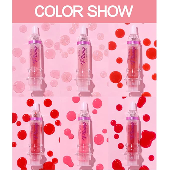 3 Colors Lip Plumping Booster, Spicy Lip Plumper Gloss Lip Plumping Oil, Ultra-Hydrating Nourishing Plump and Pout Lip Plumper, Glossy Finish Fuller Natural Lip Makeup Mother's Day Gift-03#04#05#
