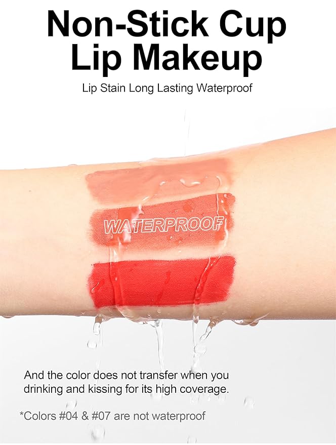 12Pcs Nude Matte Liquid Lipstick Set, Waterproof Long Lasting Non-Stick Cup 12 Colors Nude Lipstick 24 Hour Not Fade Matte Lipstick Professional Lip Gloss Makeup Mother's Day Gift Sets for Women