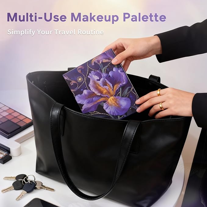 Glam Code Makeup Palette for Face, All in One Cosmetics Pallet for Women & Girls, Travel Size Make Up Palette Includes Eyeshadow, blush, Highlighter, Contour Powder, Concealer & Mirror, 01