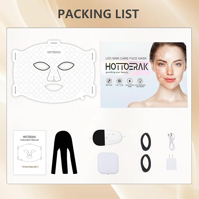 Red Light for Face, 660nm Red Light and 850nm Near Infrared LED Face Light with Dual Driver Option, Suitable for Travel and Home Use