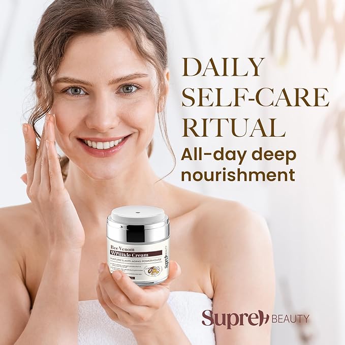 Bee Venom Wrinkle Cream: Wrinkle Cream for Women with Bee Venom Hyaluronic acid Niacinamide and Peptides - for fine lines and face firming 50ML