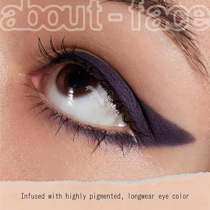about-face Matte Fluid Eye Paint Infinity – High-Pigment Liquid Eyeshadow, Long-Lasting, No-Budge Matte Finish, Vegan & Cruelty-Free (Rich Eggplant)
