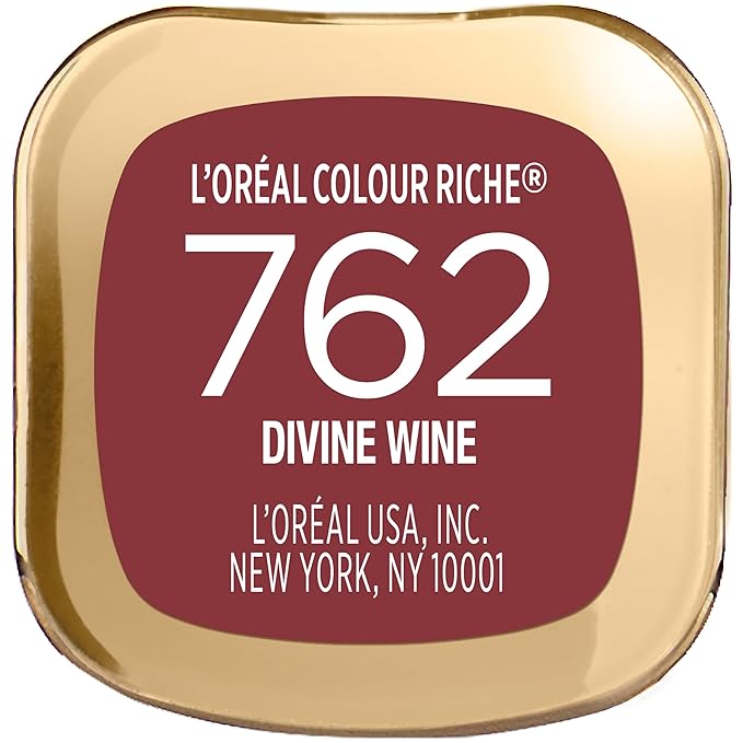 L’Oréal Paris Colour Riche Original Creamy, Hydrating Satin Lipstick with Argan Oil and Vitamin E, Divine Wine , 1 Count
