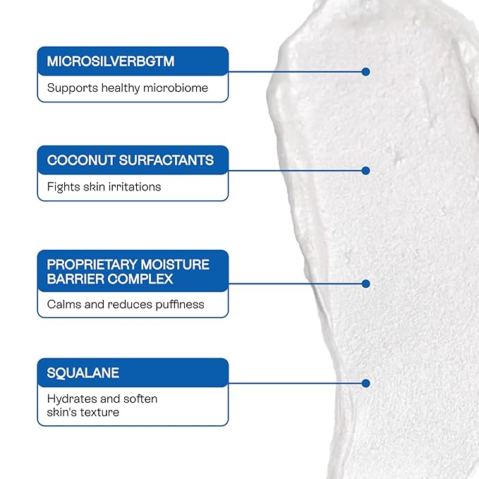 BeautyStat Universal Microbiome Barrier Repair Purifying Cleanser - Gentle Detoxifying Cleanser with Medical Grade MicroSilverBG to Protect Skin and Promote a Healthy, Radiant Glow (4oz /120ml)