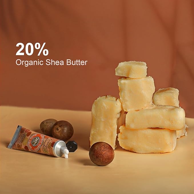 Yoken 20% Shea Butter Hand Cream Gift Set, Instant Moisturizing Hand Cream for Women Dry Hands with Delicate Tin, Floral-Scented Hand Lotion 6 x 1 OZ