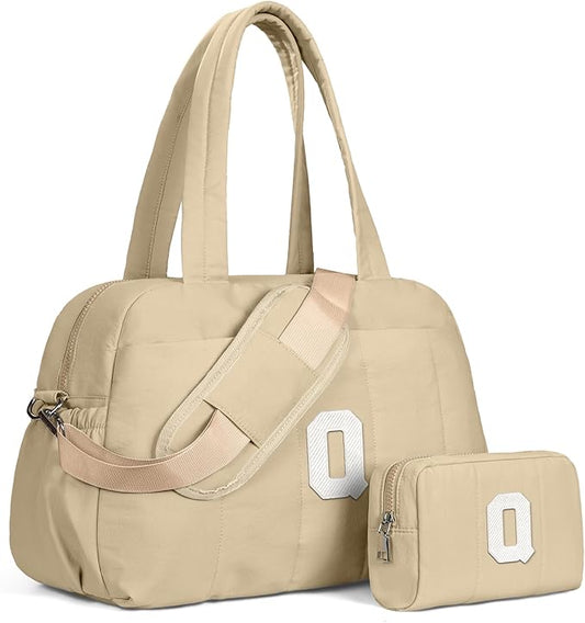 10 Yr Old Girl Birthday Gifts-Monogram Duffle Bag, Weekender Bags for Women，Overnight Bag with Wet Pocket，Travel Bags Personalized Gym Tote with Makeup Pouch-Girl Gifts Trendy Stuff