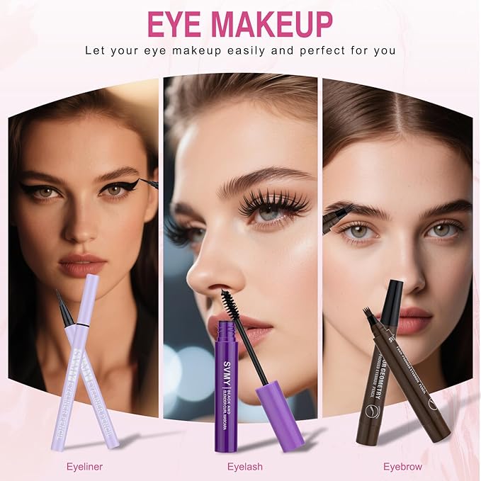 Makeup Set for Teens Makeup Kits for Teens & Girls Women - Travel Makeup Kit for Women Full Kit with Eyeshadow Palette, Lipstick & More, Make Up Set for Teenager Girls