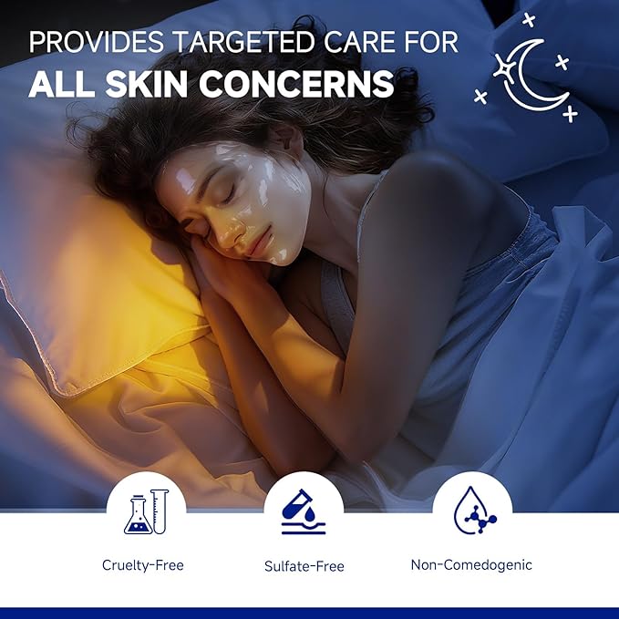 Deep Hydration Collagen Night Wrapping Mask with Collagen Peptides, Overnight Peel Off Face Mask for Firming and Antioxidant, Tri-peptide for Smoothing Wrinkles