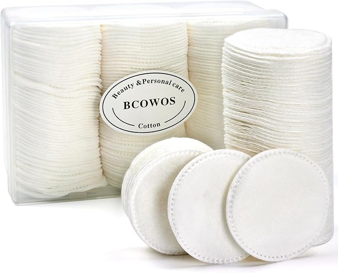 Cotton Rounds 160 Count, Cotton Pads for Face, Soft, Lint-Free, Super Absorbent Makeup Remover Pads for All Skin Types, Used for Removing Makeup, Applying Toners, Facial Cleansing, Nail Care