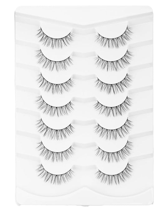 Onlyall Wispy Lashes Natural Flared False Eyelashes Fake Lashes DK13