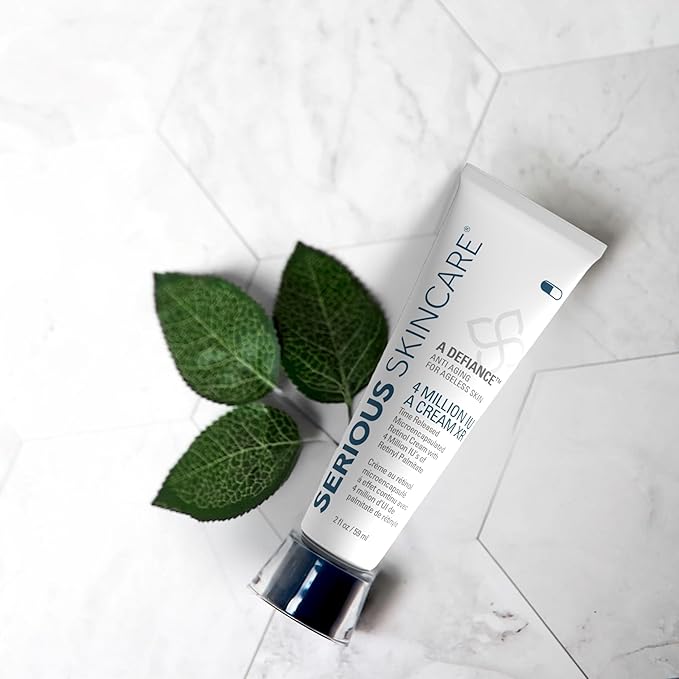 Serious Skincare Retinol Vitamin A Cream XR Premium Moisturizer for Face & Neck 2 fl oz, Anti-Aging - Day & Night - Reduce Fine Lines & Wrinkles - For Radiant Skin Set of 2