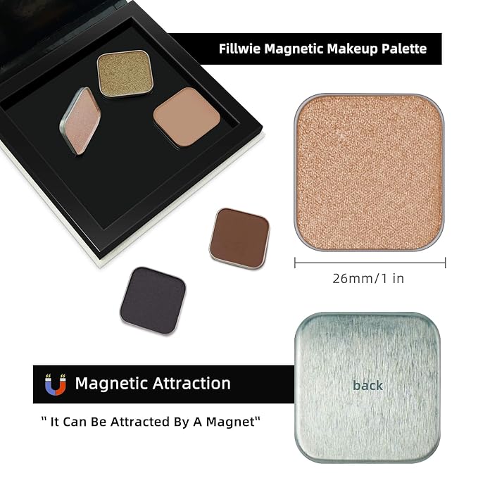 Single Color Matte Eyeshadow with Metal Pan,eyebrow powder, Long-Lasting Natural Nude Color, Base for Smoky Eye Looks, for DIY Empty Magnetic Palette (Taupe Treasure)