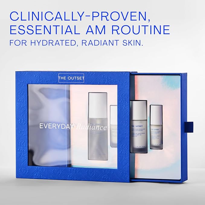 The Outset Everyday Radiance Set | Skincare Essentials | Vegan | Gluten Free | Clean Beauty | Unisex for All Skin Types | 8.2 oz