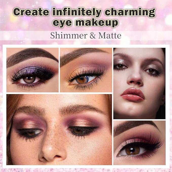 Neutral Smokey Eye Shadow Palette,Nude Mauve Rose Gold Cream Eyeshadow Palette,Make Up Pallets for Women Natural Eyeshadow for Eyes Long Lasting Naturing-Looking