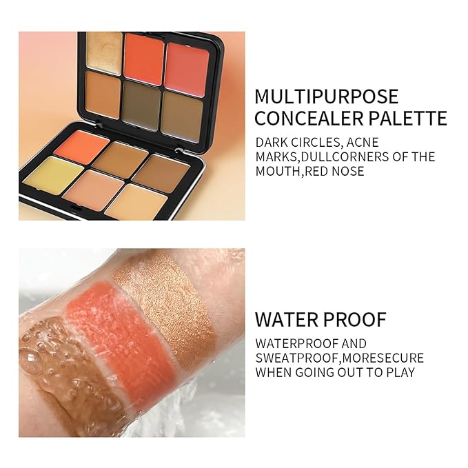 Makeup Kit, 12 Colors Vegan Eyeshadow Concealer Palette with 10 Professional Champagne Gold Makeup Brushes Set, Cruelty-Free, Gift Set for Women, Teens, Beginners(A)