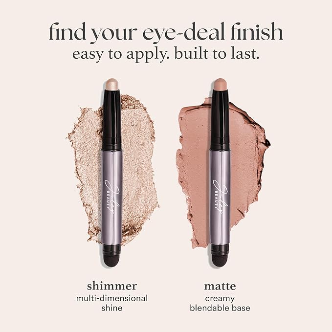 Julep Eyeshadow 101 Cream-to-Powder Waterproof Shadow Stick – Desert Matte – Long-Lasting, Crease-Proof, Light Beige Matte Cream Eyeshadow with Built-in Smudger