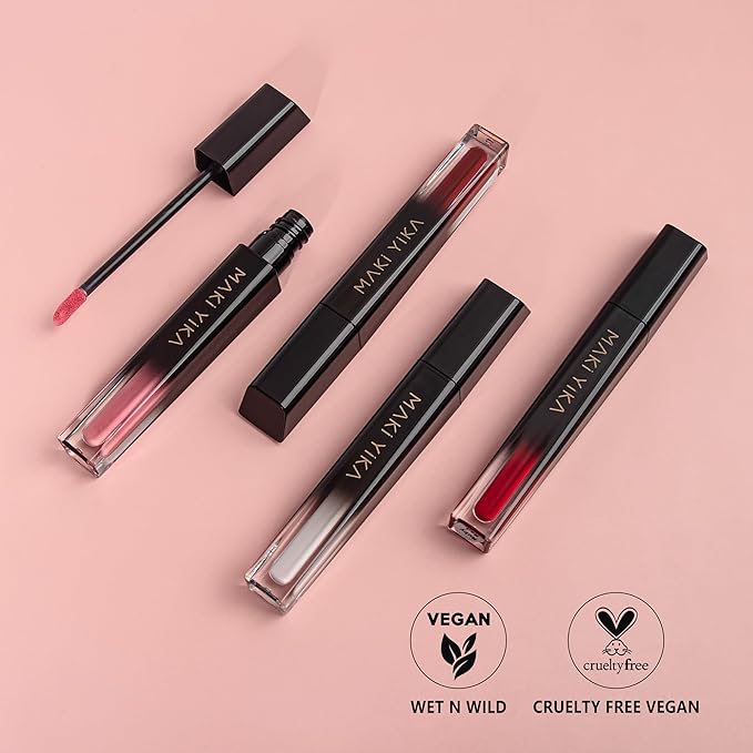 MAKI YIKA Dark Blue Lipstick for Women Color Stay Long Lasting Lipsticks, No Smudge Matte Liquid Lipstick Transferproof Cruelty-Free Lip Color | CHARM BLUE