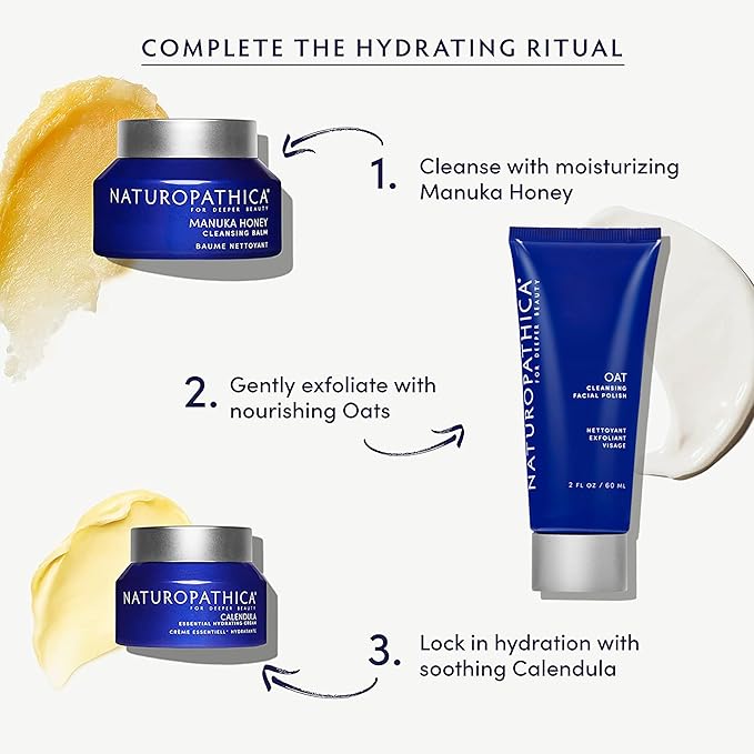 Naturopathica Oat Cleansing Facial Polish, Multi-Use Facial Cleanser, Face Scrub and Mask, Exfoliating Face Wash for Men & Women, Travel Size, 2 fl oz