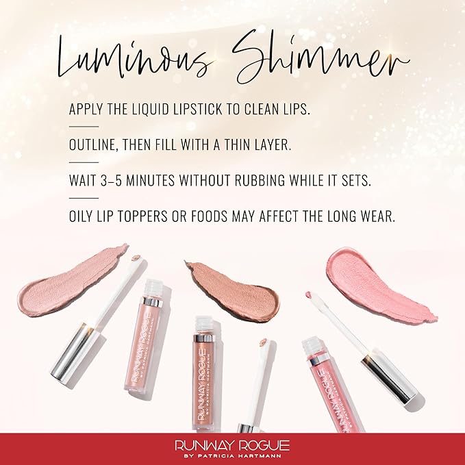 Runway Rogue Try Me x 3 Mini Long Wear Limited Edition Liquid Lipstick Set, Rodeo Trio (‘Soft Box’, ‘Jet Set’, ‘Couture’)