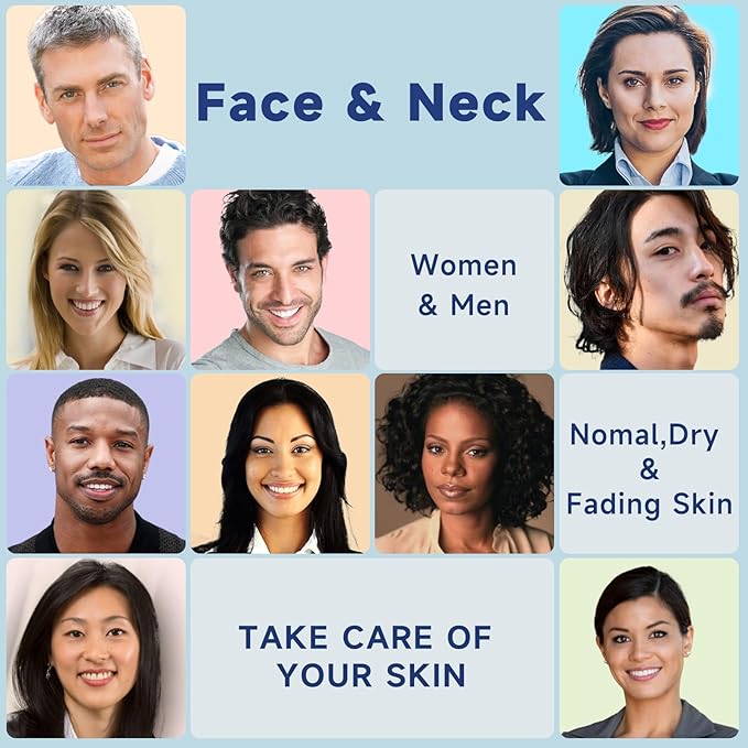 Retinol Cream for Face, Collagen Neck Creams for Tightening and Firming, Anti Aging Day & Night Facial Moisturizer for Women & Men, Instant Face Lift Wrinkle Cream 1.7 fl. oz with Forehead Patches