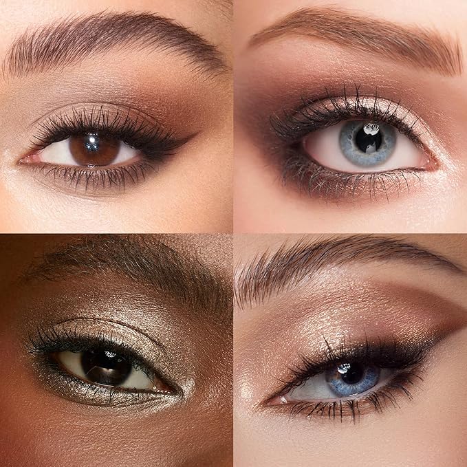 Neutral Eyeshadow palette, Nude eye shadow palette, Matte, Metallic Shimmer Finish, High-Pigment eyeshadow makeup palette with Mirror, Long-lasting Wear, Vegan, Cruelty-free - 0.5oz