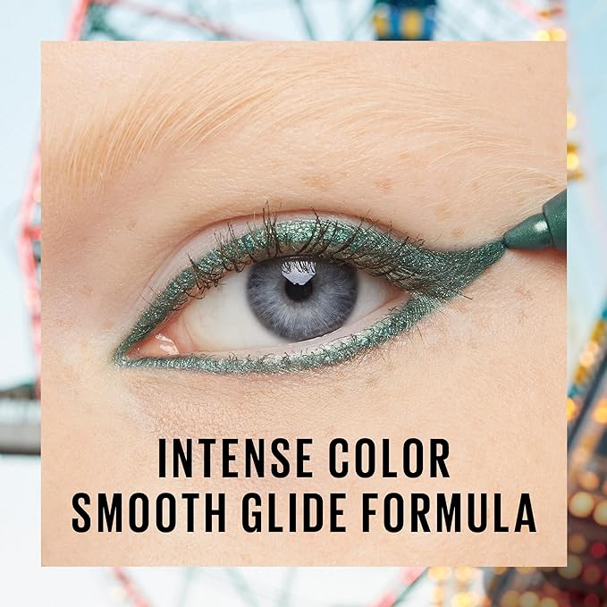 Maybelline Tattoo Studio Sharpenable Gel Pencil Waterproof Eyeliner, Long-Lasting Eyeliner With Smooth Gel Pigments For Up To 36HR Wear, Galactic Cobalt, 1 Count