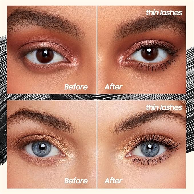 Tubing Mascara Instant Extensions, Black 2-1 Defining and Lengthening Mascara for Dramatic Lashes, Vegan & Cruelty | No Flaking and No Clumping (Pack of 1)