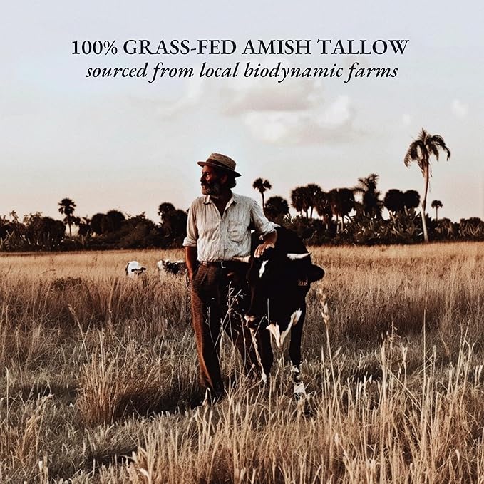 Ultra Clarifying Cream – Grass Fed Precision Blend Amish Tallow Body Butter for Face & Skin, Toning Whip for Skin Elasticity, Smooth & Radiant Skin, Nourishing Texture Boosting Balm, 2oz