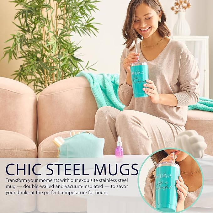 11 Pcs Spa Gift Basket for Women – Luxury Bath Set with Shower Steamers, Water Tumbler, Fuzzy Socks & More – Relaxing Pamper Kit for Birthday, Mother’s Day & Self Care Gifts