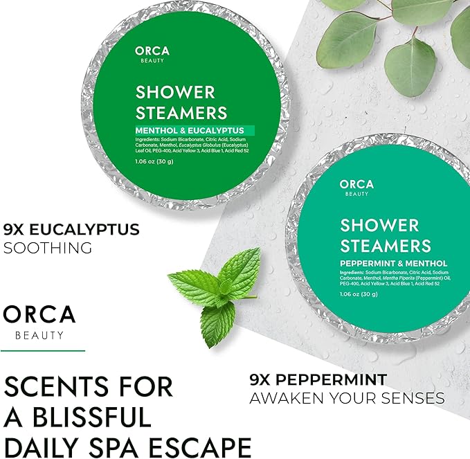 Shower Steamers Aromatherapy - Relaxation Gifts for Women, Shower Bombs, Unique Spa Gifts Shower Tablets, Shower Steamer Aromatherapy for Women & Men (Soothe 18PC)