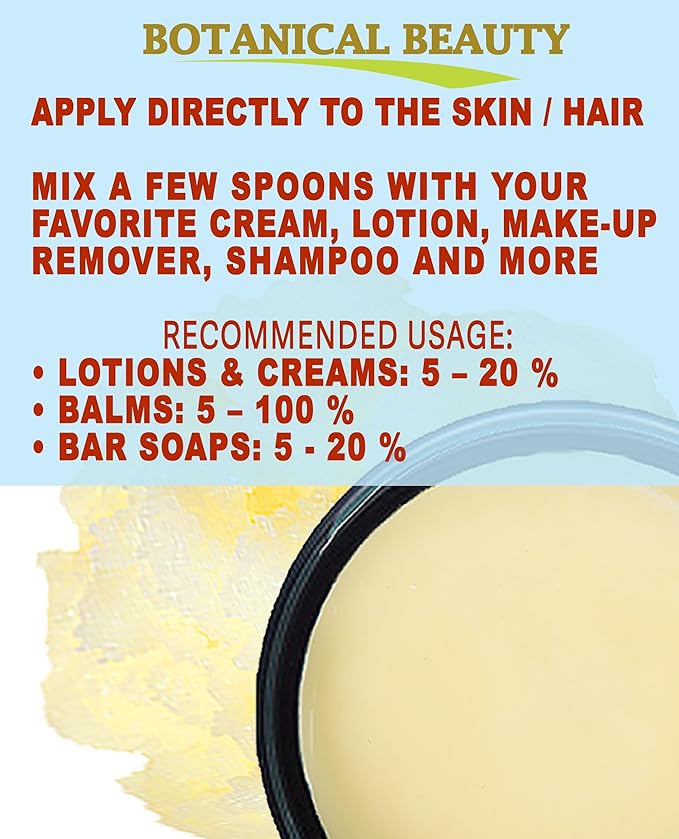 Botanical Beauty FRANGIPANI OIL BUTTER 100% Natural. Frangipani Essential Oil in Shea Nut Butter for FACE, SKIN, BODY, HAIR, NAILS. Beauty Skin Moisturizer Oil Butter. (8 Fl Oz)