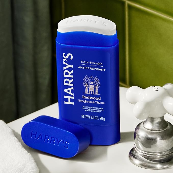Harry's Extra-Strength Antiperspirant Deodorant, Sweat & Odor Control Antiperspirant for Men, Variety Pack - Stone, Redwood, Wildlands, 2.5 oz Pack of 3