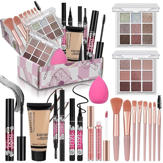 Makeup Set for Teens Makeup Kit for Women Full Kit Eyeshadow Palette Foundation Makeup Gift Set for Teen Girls Women Christmas Gifts Teenagers 13-15